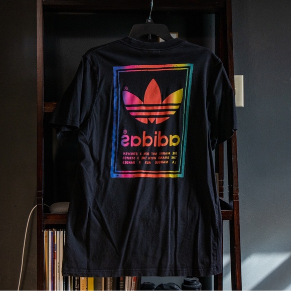 Black Adidas Graphic Tee - Picture 2 of 5